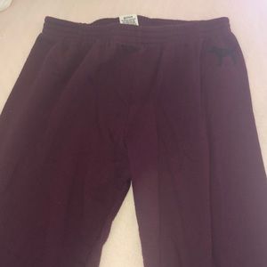 Love pink sweatpants (used)